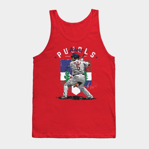 Albert Pujols St. Louis Country Flag Tank Top by Jesse Gorrell